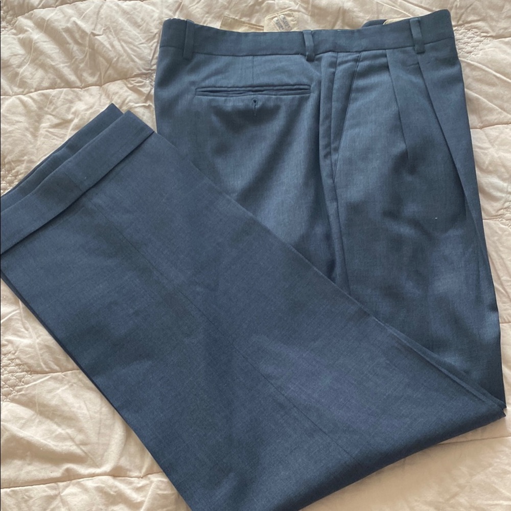 Men's blue dress slacks